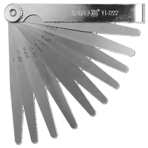 Szczelinomierz Yato długi 100mm 17 listków